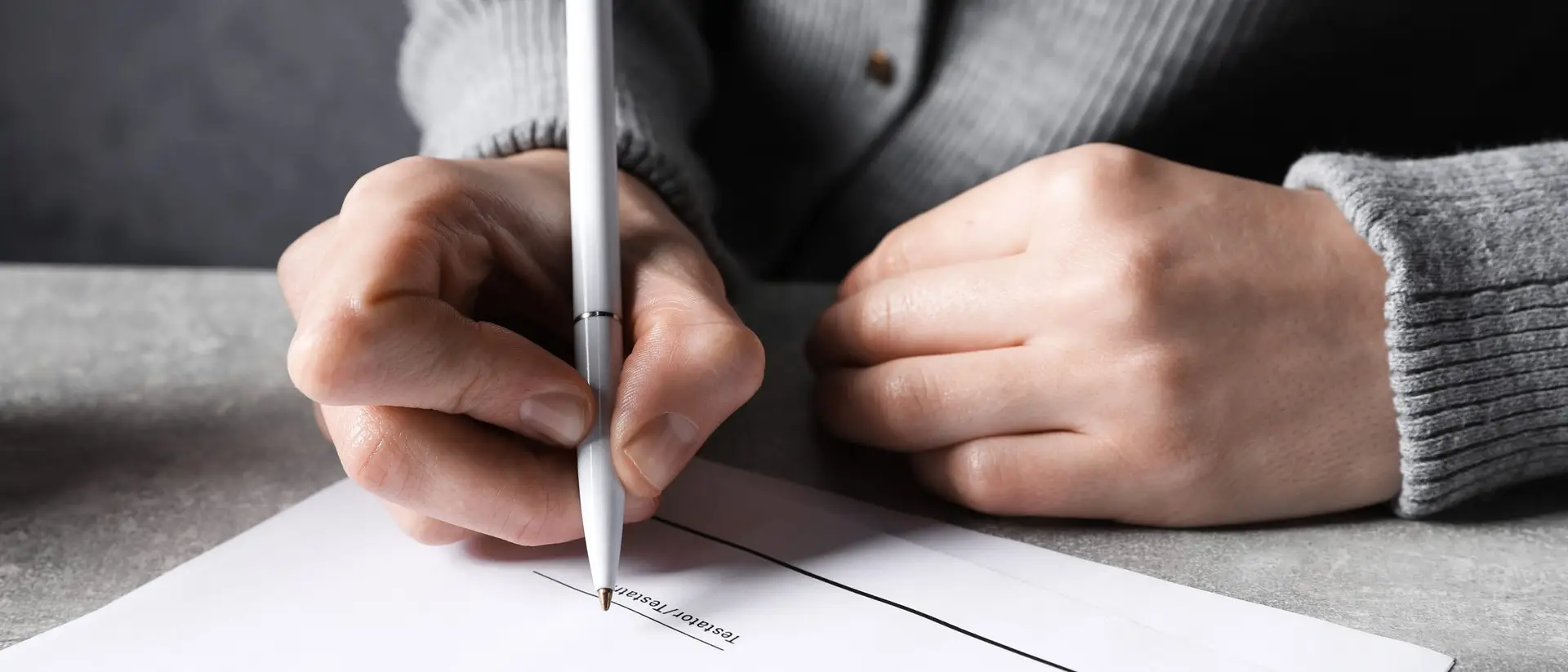 Signing on the testator line of a will, the execution step common will errors turn on